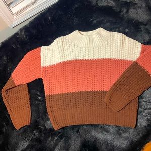 Thick knitted sweater